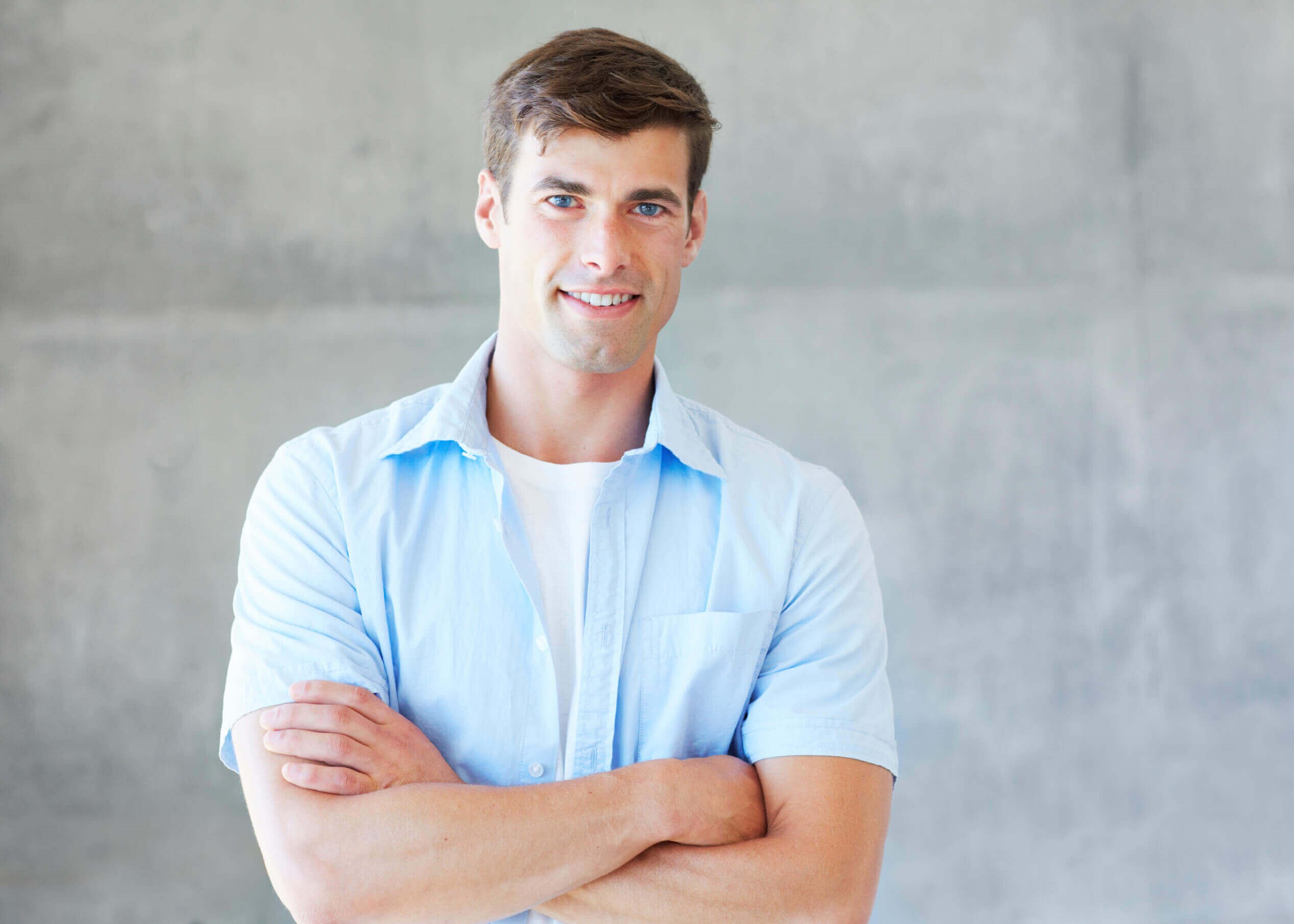 man smiling